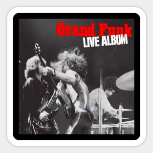 Grand Funk Live Album Sticker